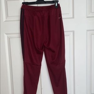 Maroon adidas joggers
